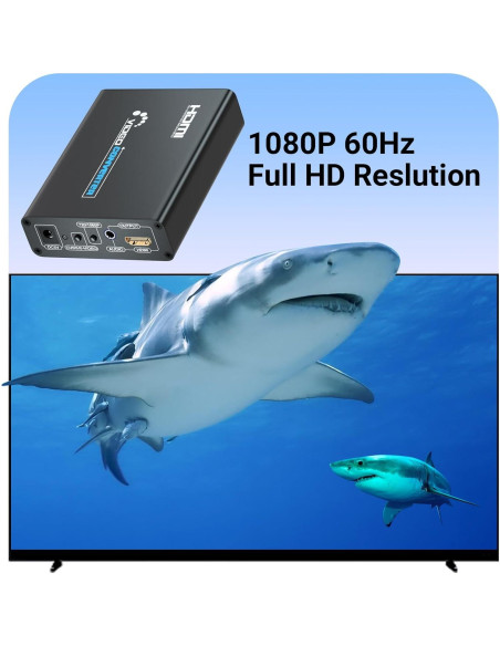 Convertidor RCA S-Video a HDMI KangJian 720P/1080P