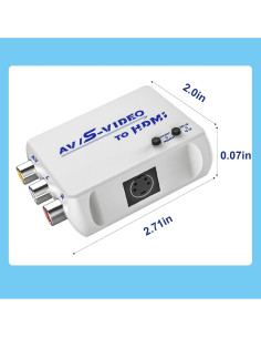 Convertidor RCA/S-Video a HDMI FeiEVER 720P/480P - Adaptador AV 2