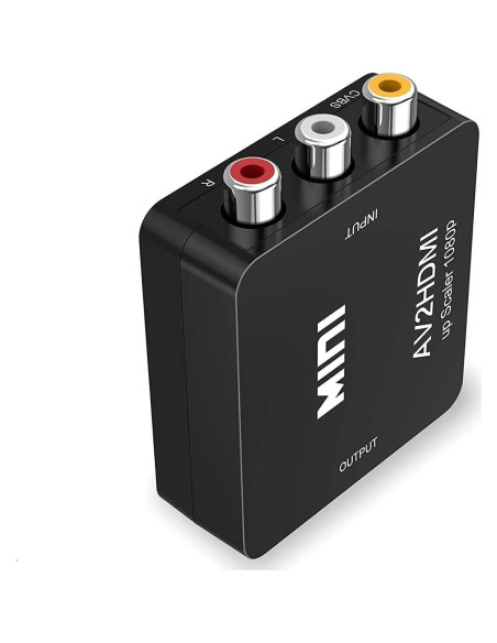 Adaptador RCA a HDMI Gamer Gear 1080P para PS1, PS2, Wii Adaptador RCA a HDMI Gamer Gear 1080P para PS1, PS2, Wii