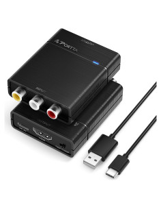 Convertidor de AV a HDMI 1080P Portta - RCA a HDMI