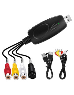 Tarjeta de Captura de Video USB 2.0 TCNEWCL VC200 - Digitaliza VHS a DVD