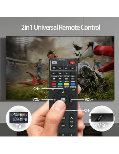 Caja Convertidora Digital ATSC OWERSLYN M2 - 1080P HDMI DVR