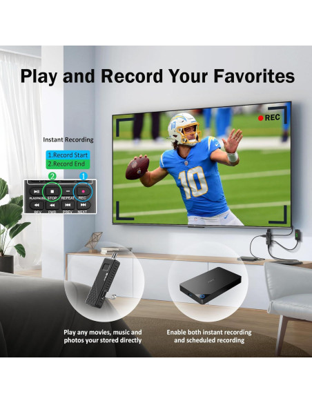 Caja Convertidora Digital TIMBOOTECH ATSC 1080P HD USB DVR