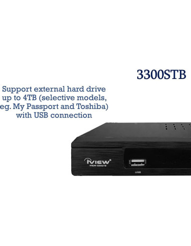 Caja Convertidora Digital iView 3300STB con Grabación y HDMI