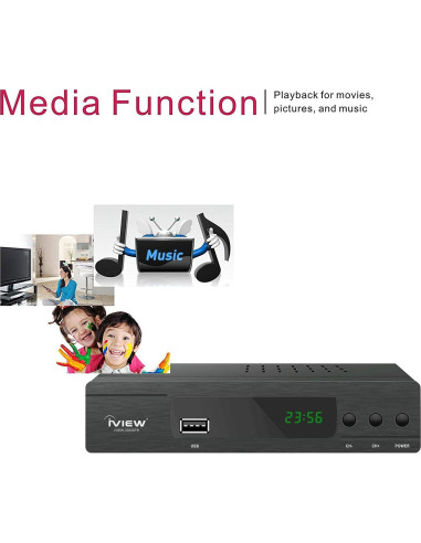 Caja Convertidora Digital iView 3300STB con Grabación y HDMI