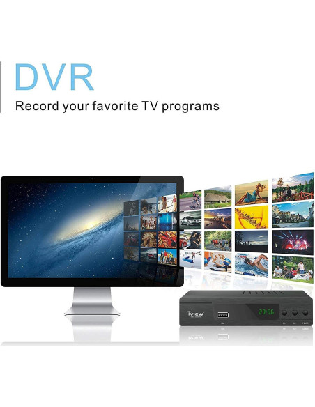 Caja Convertidora Digital iView 3300STB con Grabación y HDMI