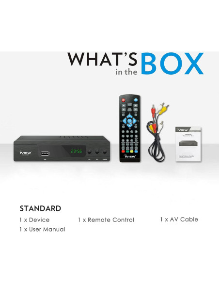 Caja Convertidora Digital iView 3300STB con Grabación y HDMI