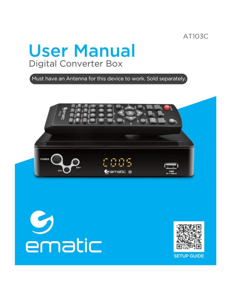 Convertidor Digital Ematic AT103B con Grabación y Control Parental