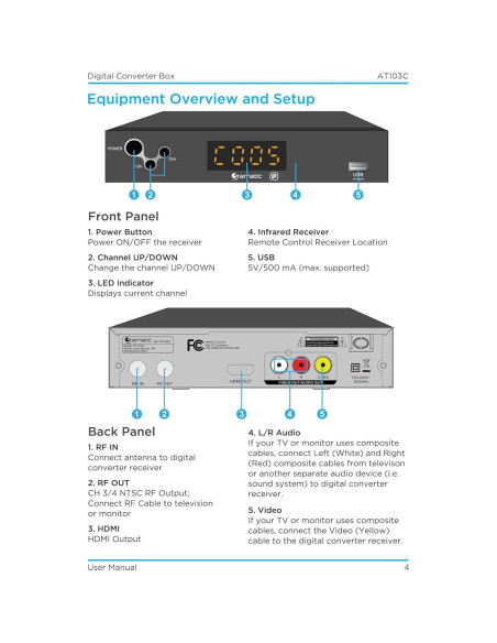 Convertidor Digital Ematic AT103B con Grabación y Control Parental
