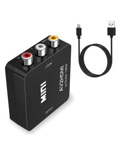Convertidor RCA AV a HDMI 1080p Cables Direct Online Negro