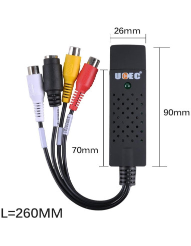 Adaptador de Captura de Video y Audio USB 2.0 UCEC UTV007