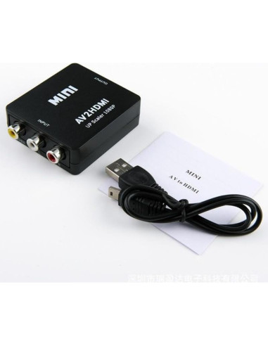 Convertidor RCA a HDMI FANTIA 1080p Plug and Play