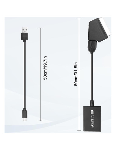 Convertidor SCART a HDMI 1080P Yingtuyou - 0.7M