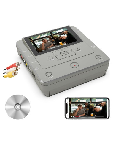 Grabadora de VHS a DVD Clariviews Gris, Convertidor Digital
