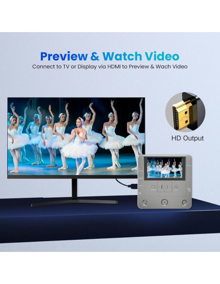 Grabadora de VHS a DVD Clariviews Gris, Convertidor Digital