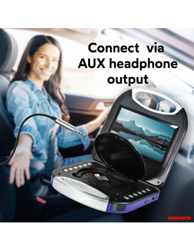 Reproductor DVD Portátil Magnavox MTFT750-PL 7" TFT Púrpura