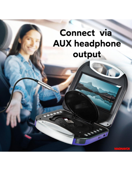 Reproductor DVD Portátil Magnavox MTFT750-PL 7" TFT Púrpura