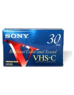 Cinta de Video VHS-C Sony 30 Minutos Grado Premium