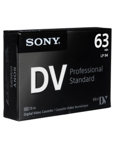 Cintas MiniDV Sony DVM63PS Estándar Profesional - Paquete 10