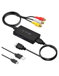 Convertidor RCA a HDMI Amtake AV-HD-X-2B 1080p con cables