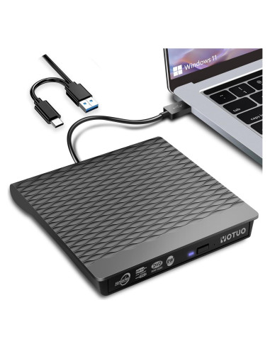 Unidad DVD Externa YOTUO USB 3.0 Portátil 14.7x14.7cm
