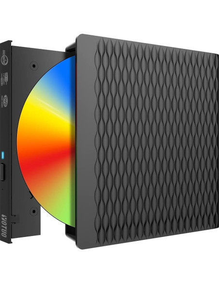 Unidad DVD Externa YOTUO USB 3.0 Portátil 14.7x14.7cm
