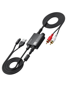 Convertidor de Audio Digital a Analógico PROZOR DAC 192kHz RCA 3.5mm