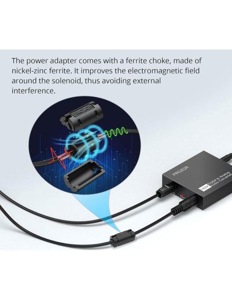Convertidor de Audio Digital a Analógico PROZOR DAC 192kHz RCA 3.5mm
