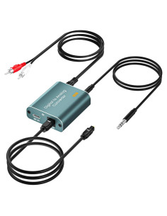Convertidor de Audio DAC AMANKA 192kHz Óptico a RCA 2.1m