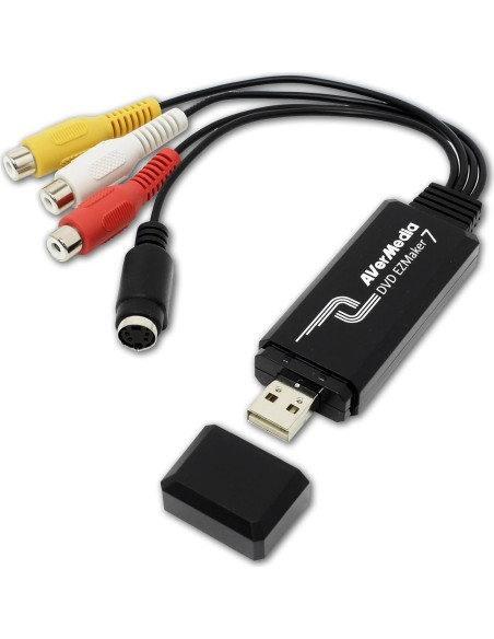 Tarjeta de Captura AVerMedia EZMaker 7 USB - Digitaliza VHS a DVD