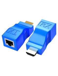 Adaptador Extensor HDMI a RJ45 BERLAT 1080P 30m