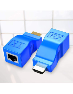 Adaptador Extensor HDMI a RJ45 BERLAT 1080P 30m 2