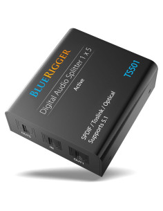 Divisor de Audio Óptico Activo BlueRigger TS501 1x5 Salidas