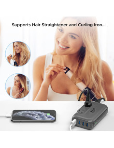 Convertidor de Voltaje 220V a 110V Key Power 230W USB-C 2