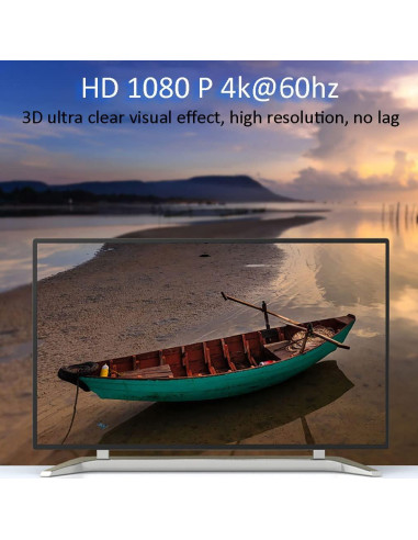 Extensor HDMI sobre Cat5e/6 MVBOONE 30m 4K HD 1080p Negro