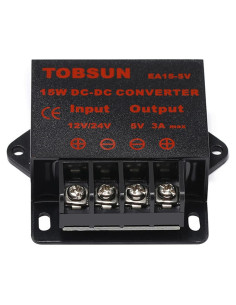 Convertidor Regulador de Voltaje DC 12V/24V a 5V 3A 15W XingHua