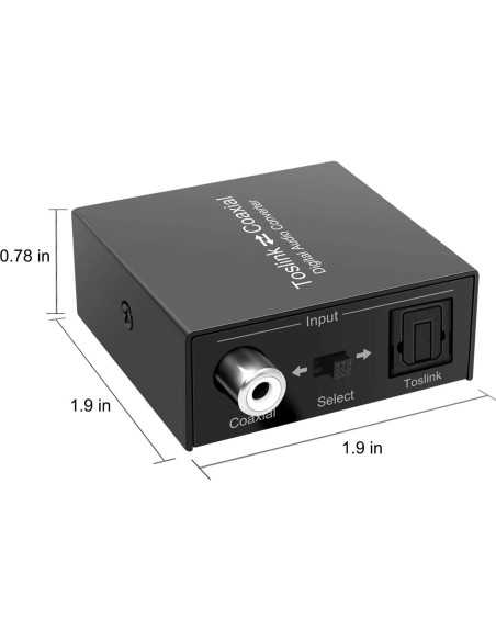 Convertidor de Audio Digital Bi-Direccional Azduou SPDIF Coaxial