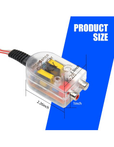 Convertidor de Audio Crynod 2 PCS Alta a Baja Frecuencia 2