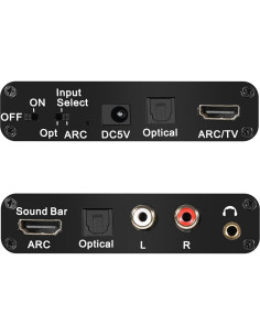 Extractor de Audio HDMI ARC KLEAWARTE a Óptico SPDIF 3.5mm 2
