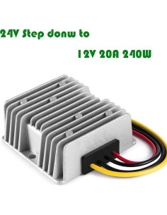 Convertidor de Voltaje DC 24V a 12V 20A 240W IP68 2