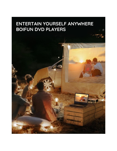 Reproductor de DVD Portátil BOIFUN BFN-142 14.1" HD Negro
