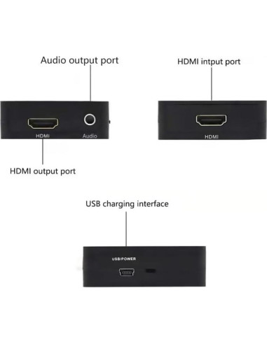 Extractor de Audio HDMI JUEJUEZI 4K 1080P 3.5mm AUX