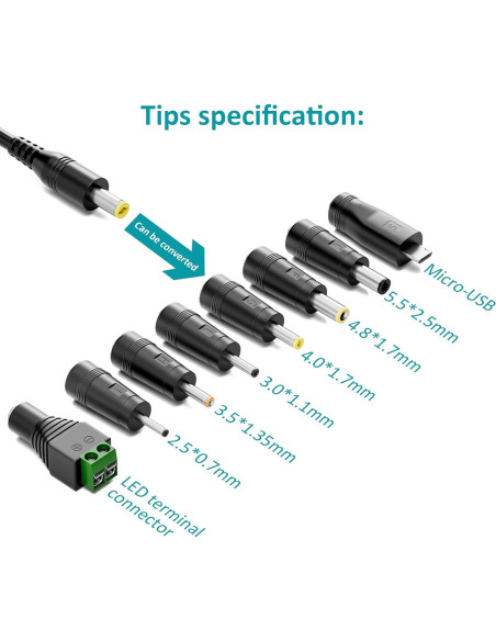 Adaptador de Alimentación 12V 5A AC-DC SHENZHEN ETI 60W