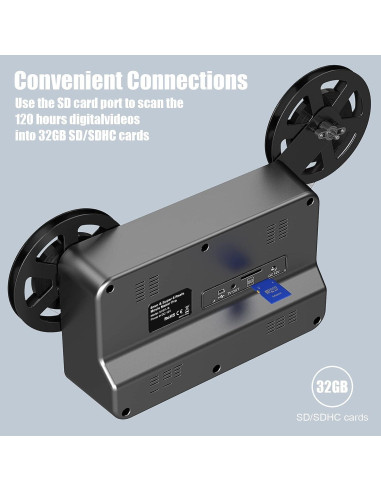 Digitalizador de Películas 8mm y Super 8 Eyesen, Escáner MP4