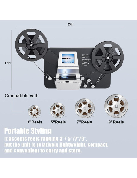 Digitalizador de Películas 8mm y Super 8 Eyesen, Escáner MP4