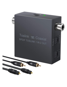 Convertidor Bidireccional Toslink a Coaxial LiNKFOR 192 kHz