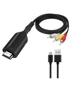 Convertidor RCA a HDMI HDSUNWSTD 1080P para TV y PC