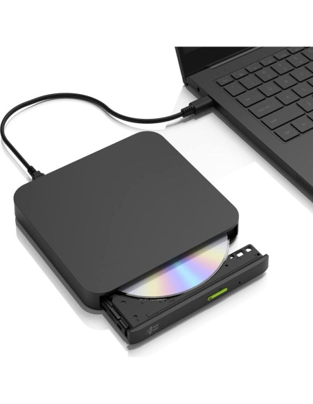 Unidad Externa DVD-RW Hitachi-LG GP96Y USB Tipo-C Negro