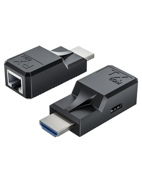 Extensor HDMI 60M LUKFOCAB Adaptador RJ45 Full HD 1080P