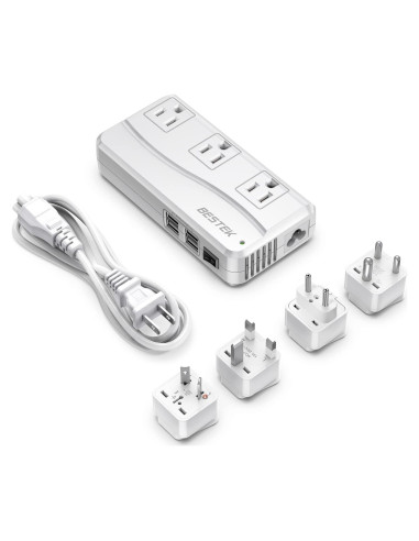 Adaptador de Viaje Universal BESTEK 220V a 110V Carga USB